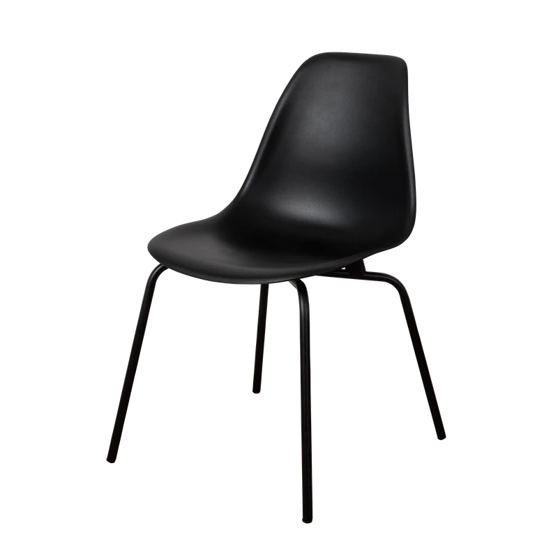 DERSTUHL Комплект стульев пластиковых 2 шт Elegant Black Eames (изображение №1)