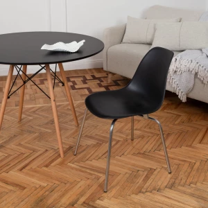 Второе фото. DERSTUHL Комплект стульев пластиковых 4 шт Elegant Chrom Eames