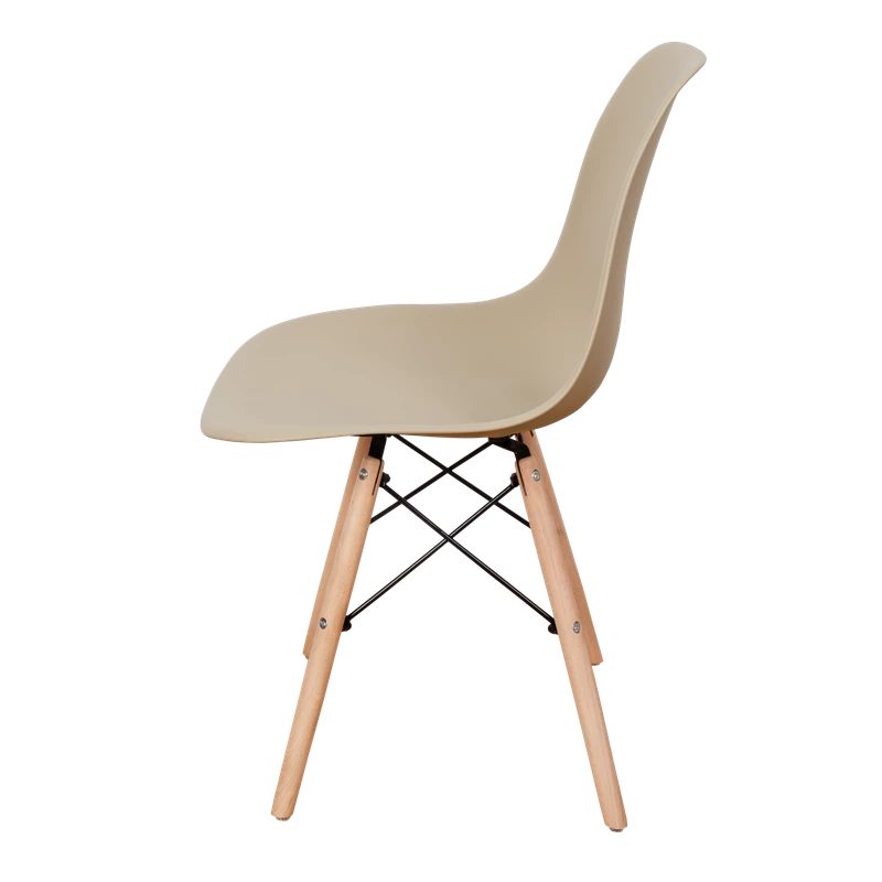 DERSTUHL Комплект стульев пластиковых 4 шт Wood Eames (изображение №4)