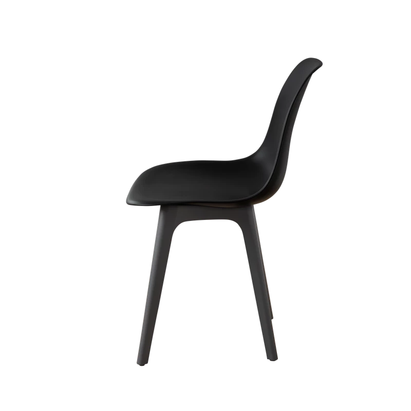DERSTUHL Комплект стульев пластиковых 4 шт Plast Dark Grey Eames (изображение №4)