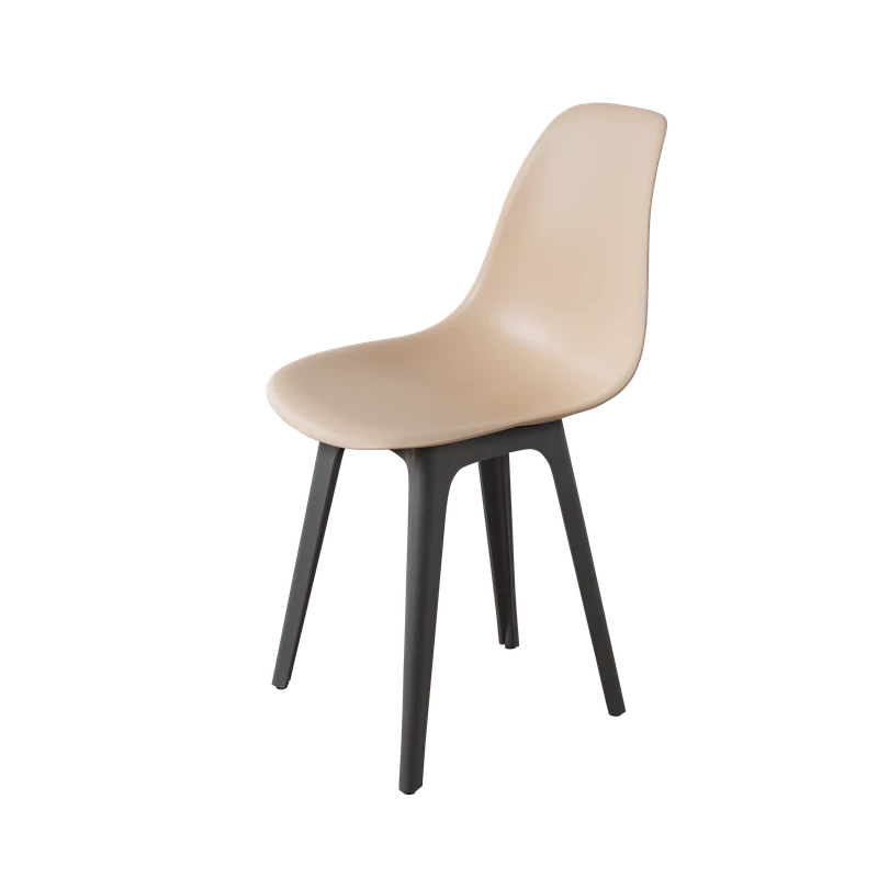 DERSTUHL Комплект стульев пластиковых 4 шт Plast Dark Grey Eames (изображение №1)