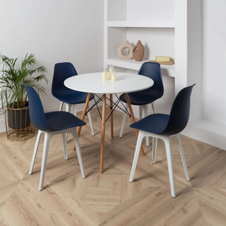 DERSTUHL Комплект стульев пластиковых 2 шт Plast White Eames (изображение №2)