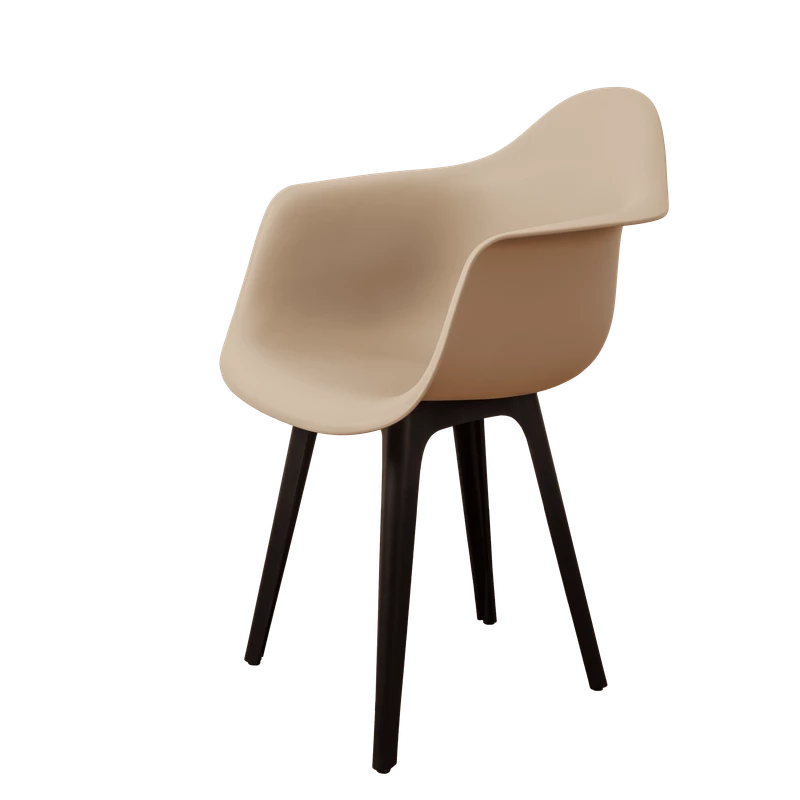 DERSTUHL Комплект стульев пластиковых 4 шт Plast Eames (изображение №1)