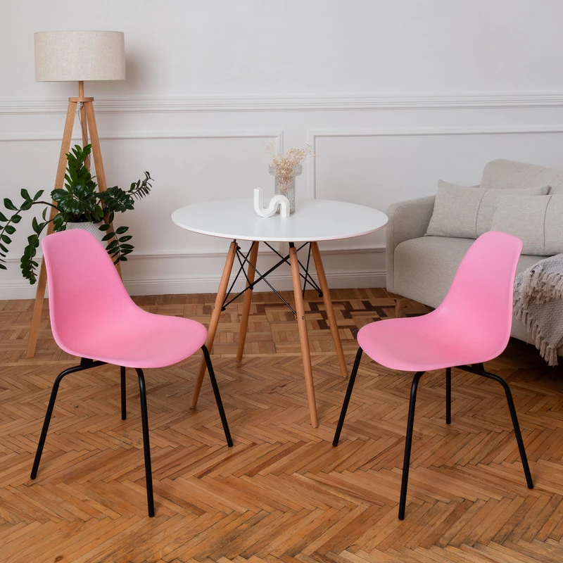 DERSTUHL Комплект стульев пластиковых 2 шт Elegant Black Eames (изображение №2)