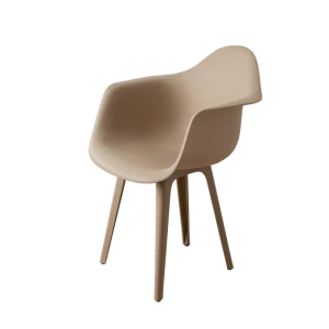 DERSTUHL Комплект стульев пластиковых 4 шт Plast Dark Beige Eames