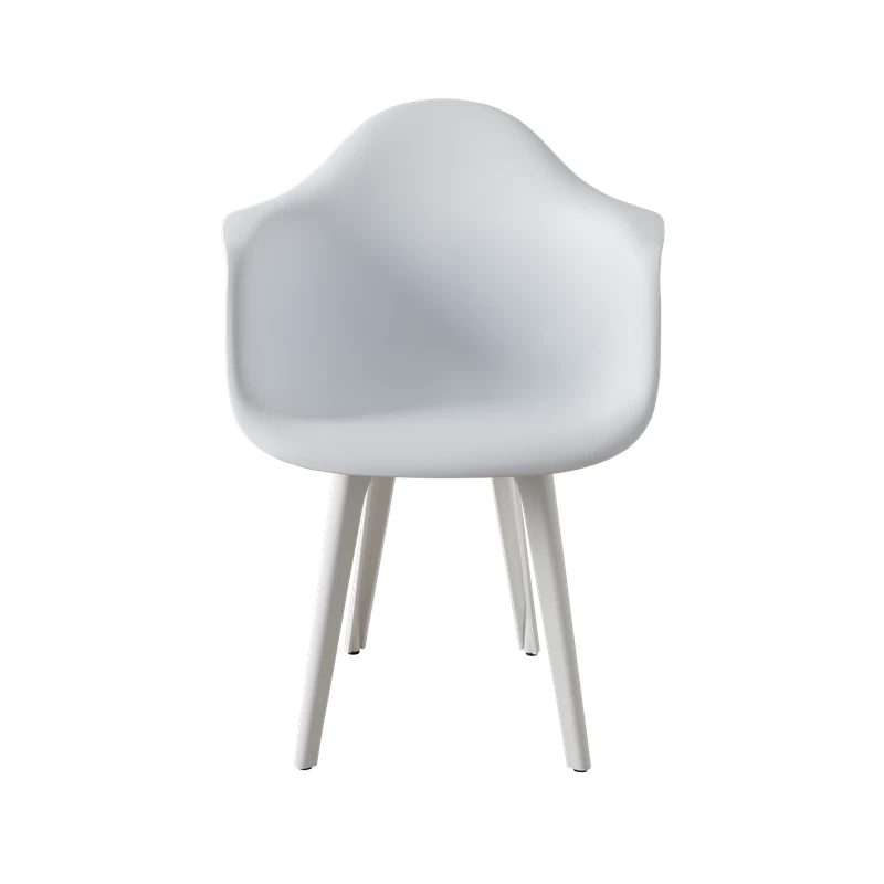 DERSTUHL Комплект стульев пластиковых 2 шт Plast White Eames (изображение №3)