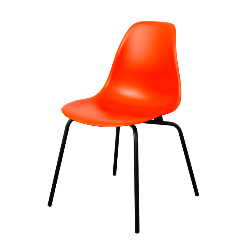 DERSTUHL Комплект стульев пластиковых 4 шт Elegant Black Eames