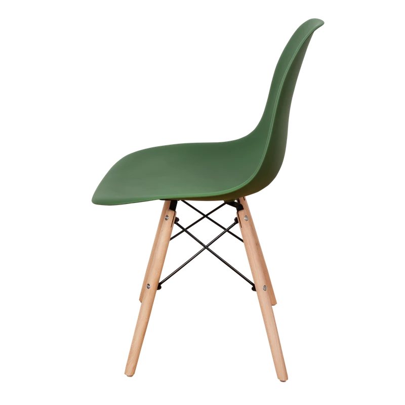 DERSTUHL Комплект стульев пластиковых 4 шт Wood Eames (изображение №4)
