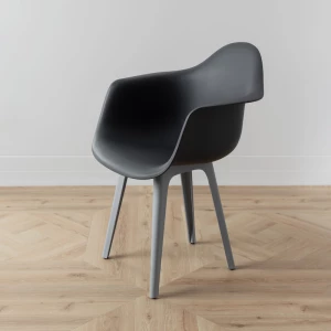 Второе фото. DERSTUHL Комплект стульев пластиковых 4 шт Plast Grey Eames