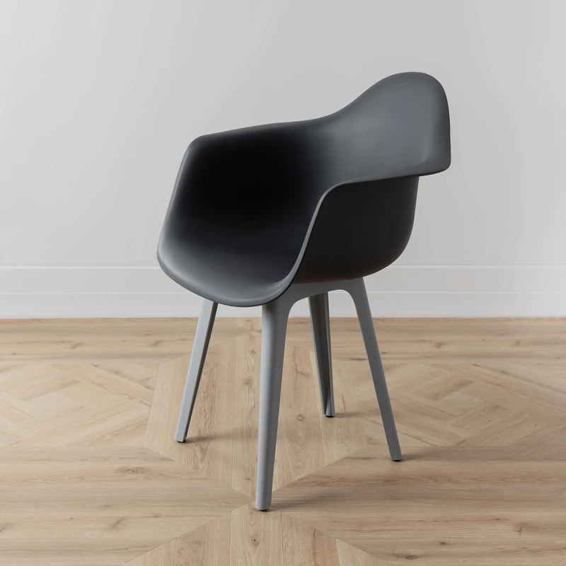 DERSTUHL Стул-кресло из пластика Plast Grey Eames (изображение №6)