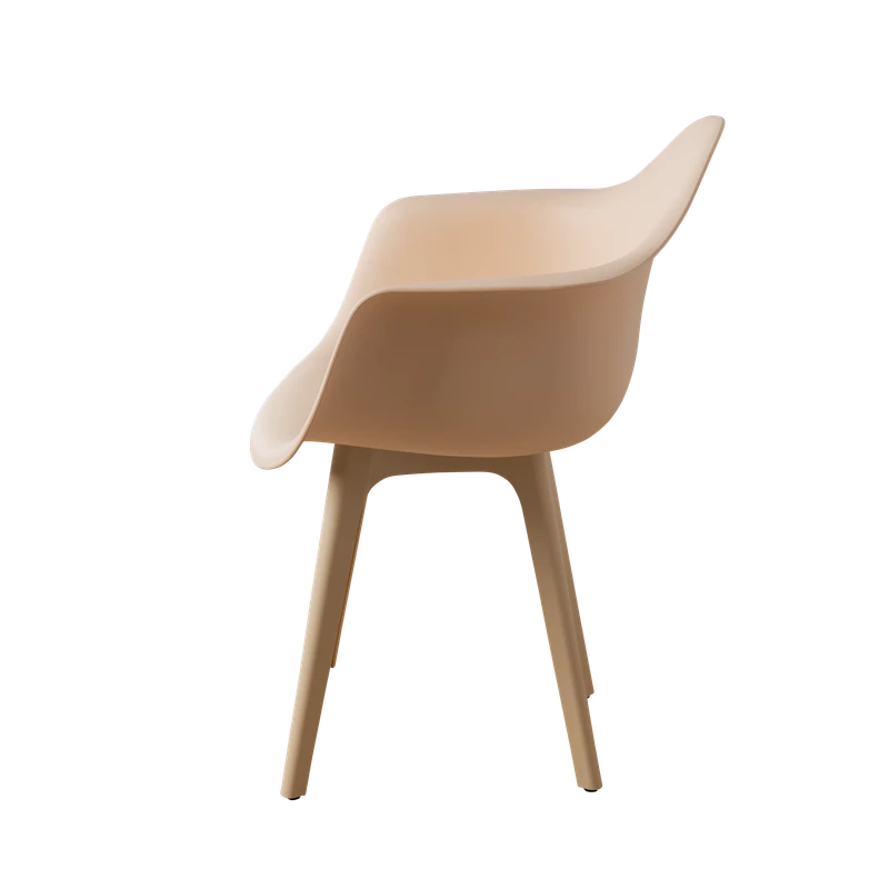 DERSTUHL Стул-кресло из пластика Plast Beige Eames (изображение №4)