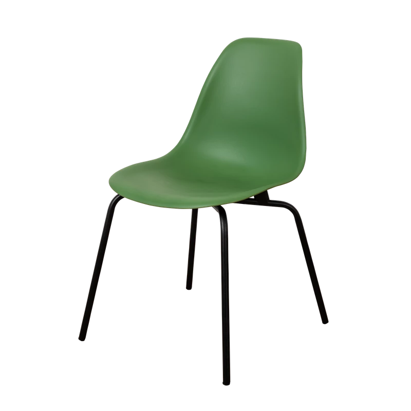 DERSTUHL Комплект стульев пластиковых 2 шт Elegant Black Eames (изображение №1)