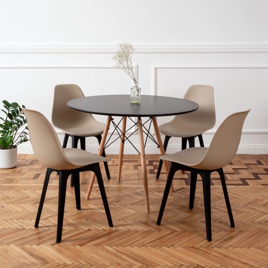 DERSTUHL Комплект стульев пластиковых 4 шт Plast Eames (изображение №7)