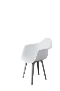 DERSTUHL Комплект стульев пластиковых 2 шт Plast Grey Eames