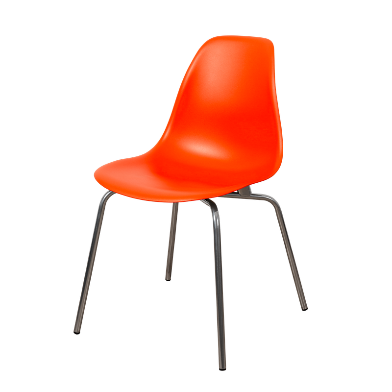 DERSTUHL Комплект стульев пластиковых 2 шт Elegant Chrom Eames
