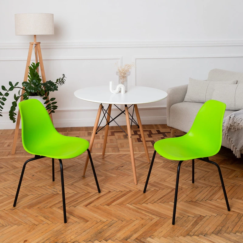 DERSTUHL Комплект стульев пластиковых 2 шт Elegant Black Eames (изображение №2)