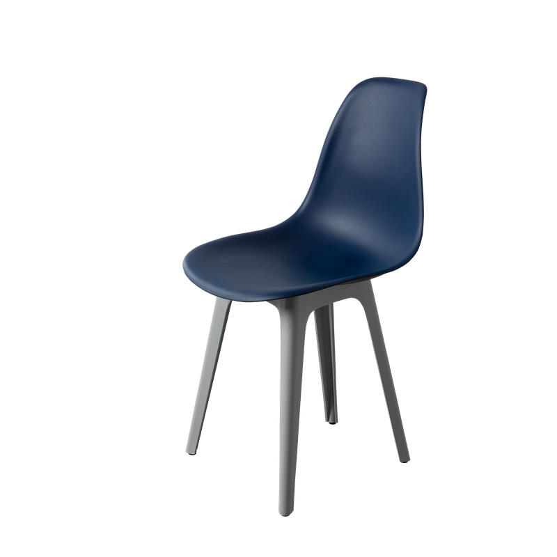 DERSTUHL Комплект стульев пластиковых 4 шт Plast Grey Eames