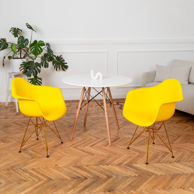 DERSTUHL Комплект стульев пластиковых 2 шт Gold Eames (изображение №2)
