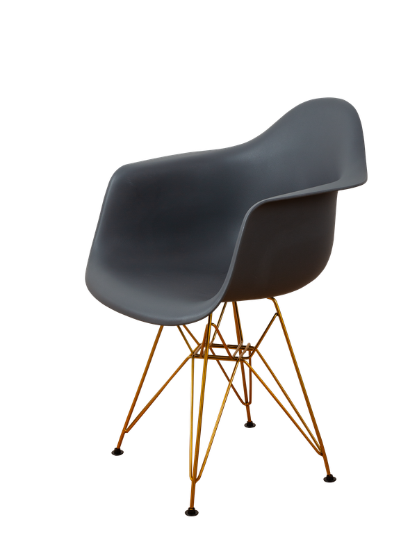 DERSTUHL Комплект стульев пластиковых 4 шт Gold Eames
