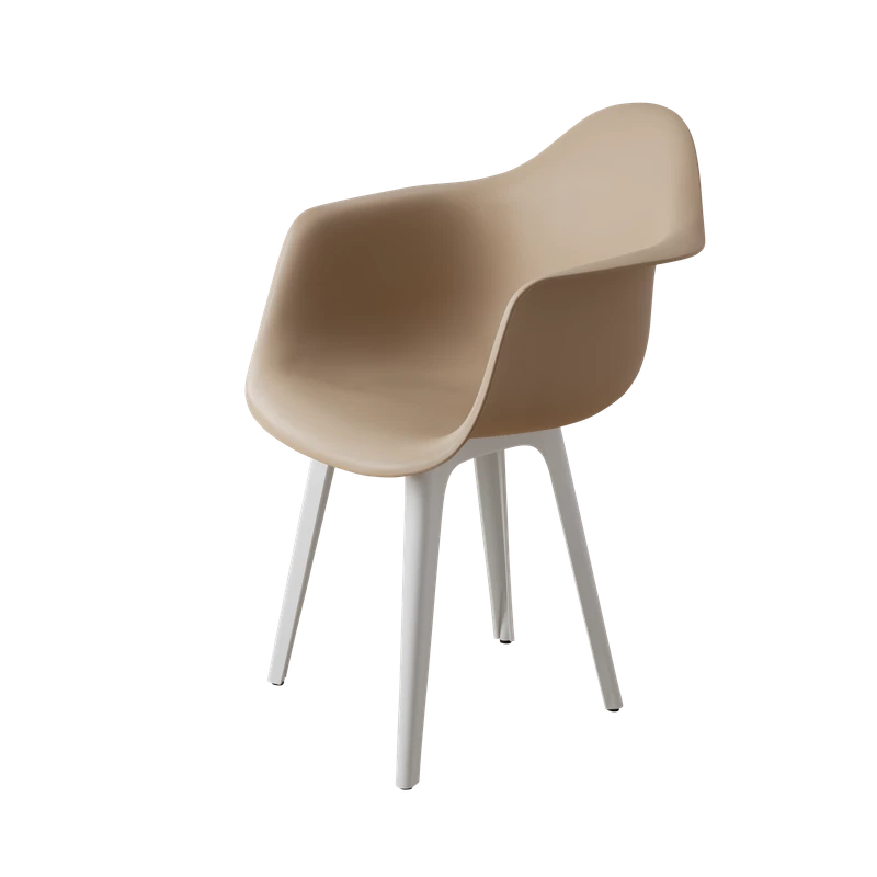DERSTUHL Комплект стульев пластиковых 4 шт Plast White Eames (изображение №1)