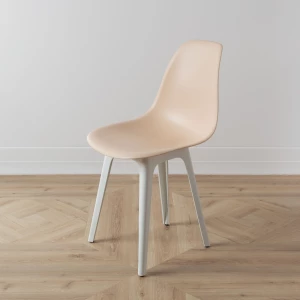 Второе фото. DERSTUHL Комплект стульев пластиковых 2 шт Plast White Eames