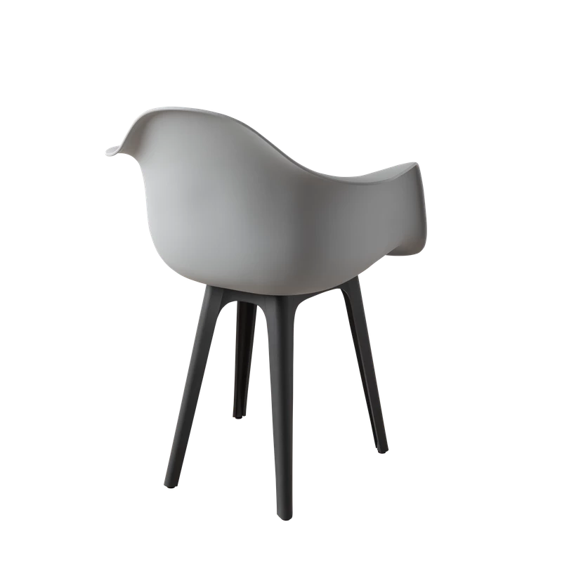 DERSTUHL Комплект стульев пластиковых 4 шт Plast Dark Grey Eames (изображение №5)
