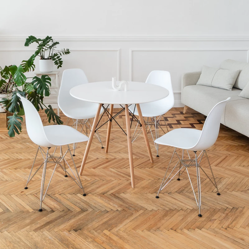 DERSTUHL Комплект стульев пластиковых 2 шт Chrom Eames (изображение №2)