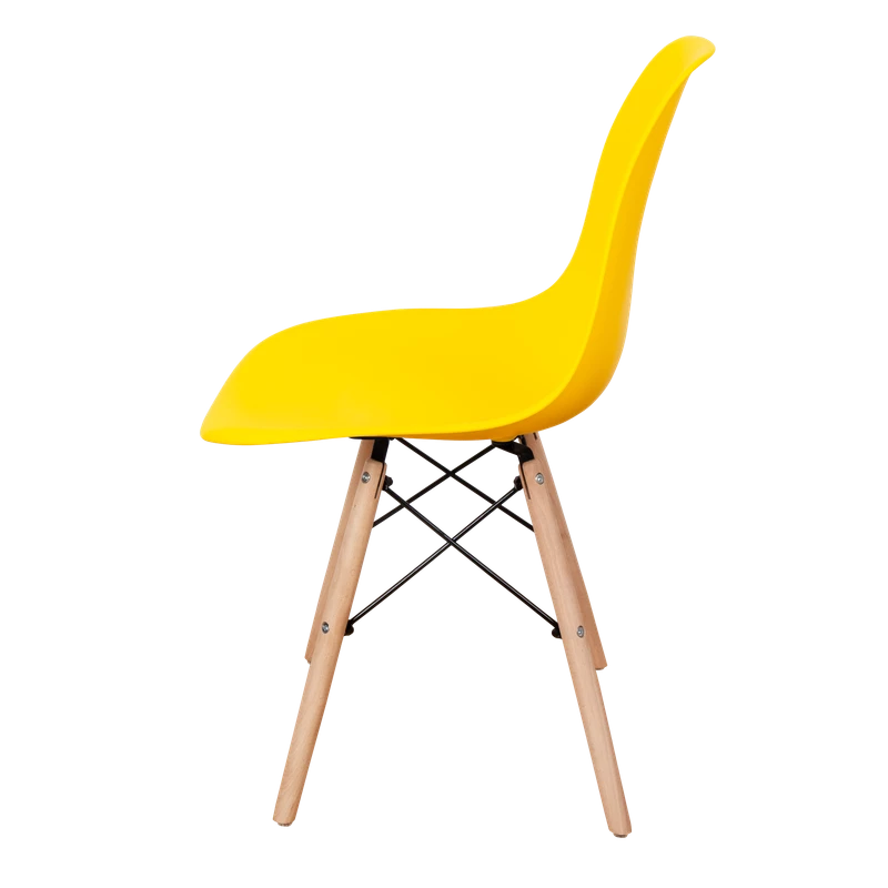 DERSTUHL Комплект стульев пластиковых 4 шт Wood Eames (изображение №4)