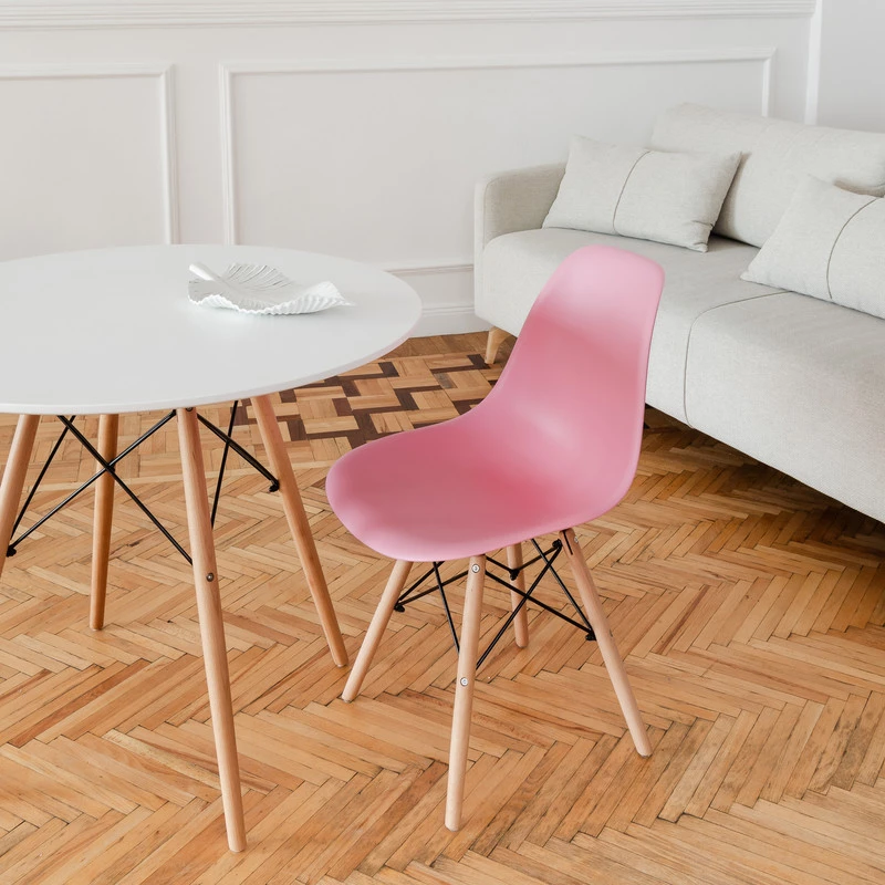 DERSTUHL Комплект стульев пластиковых 4 шт Wood Eames (изображение №6)
