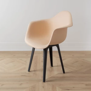 Второе фото. DERSTUHL Комплект стульев пластиковых 2 шт Plast Dark Grey Eames