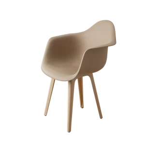 DERSTUHL Стул-кресло из пластика Plast Beige Eames