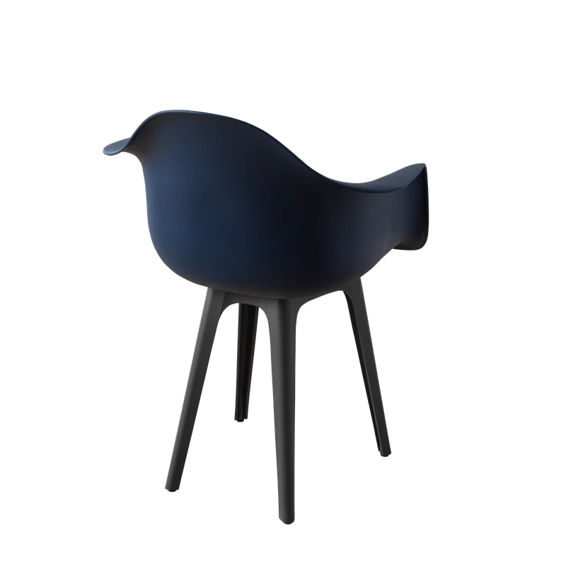 DERSTUHL Комплект стульев пластиковых 2 шт Plast Dark Grey Eames (изображение №5)