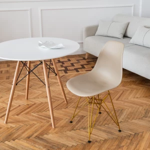 Второе фото. DERSTUHL Комплект стульев пластиковых 2 шт Gold Eames