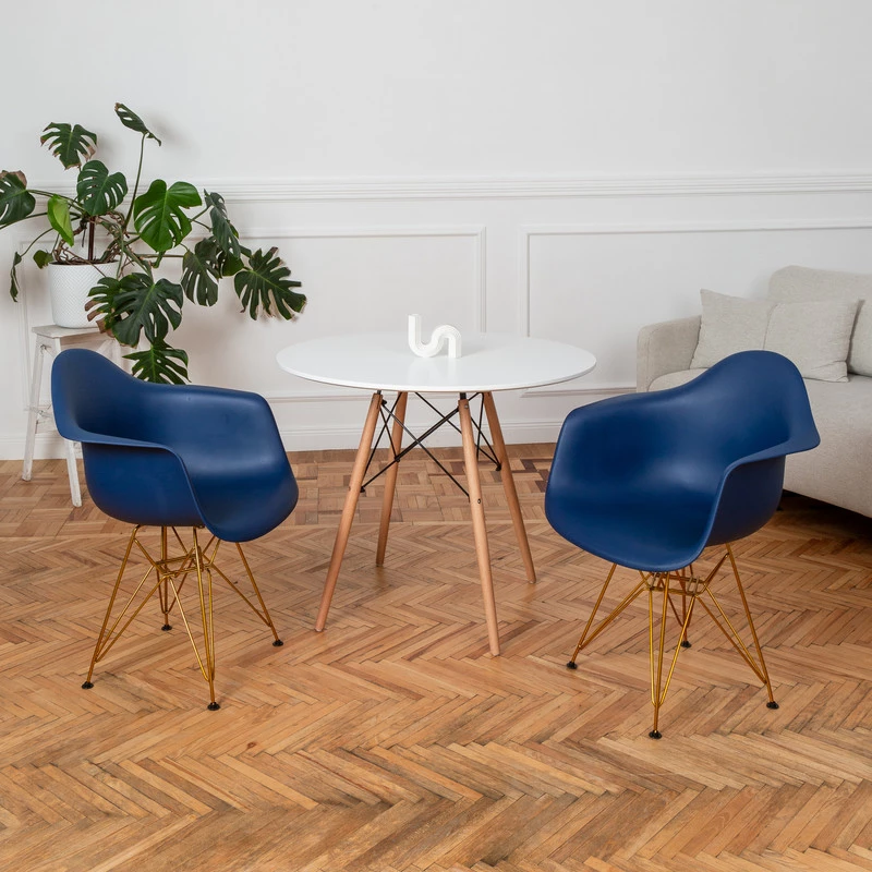 DERSTUHL Комплект стульев пластиковых 2 шт Gold Eames (изображение №2)