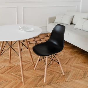 Второе фото. DERSTUHL Комплект стульев пластиковых 4 шт Wood Eames