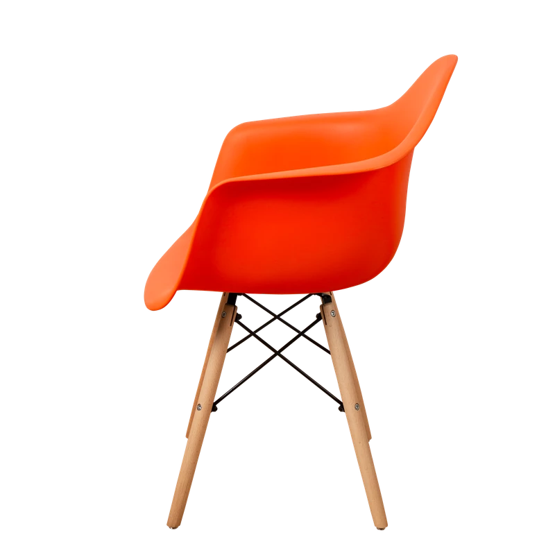 DERSTUHL Комплект стульев пластиковых 2 шт Wood Eames (изображение №4)