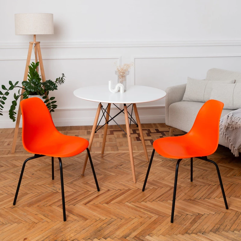 DERSTUHL Комплект стульев пластиковых 4 шт Elegant Black Eames (изображение №2)