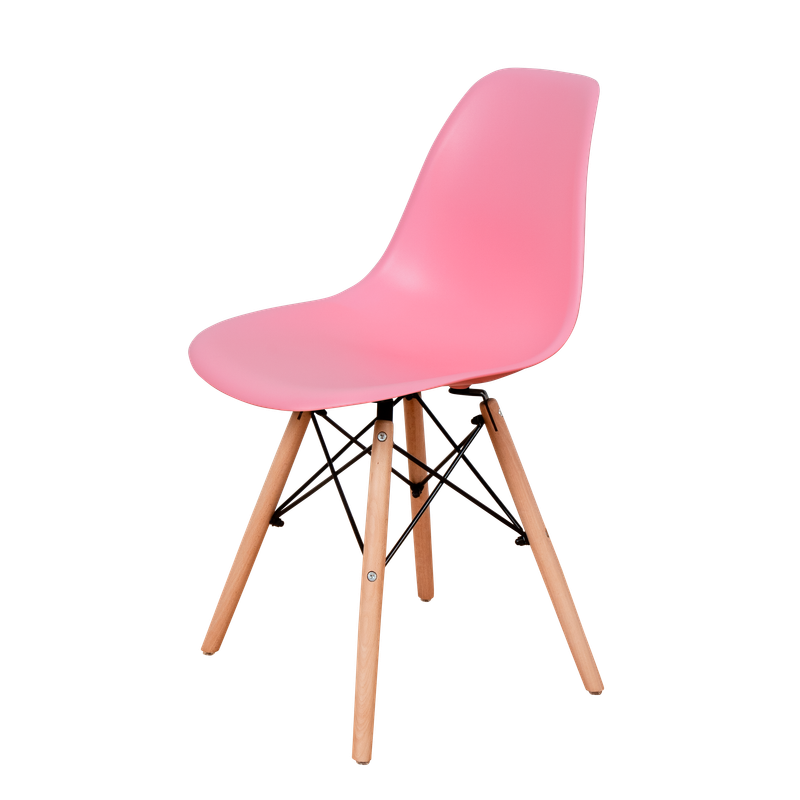 DERSTUHL Комплект стульев пластиковых 4 шт Wood Eames