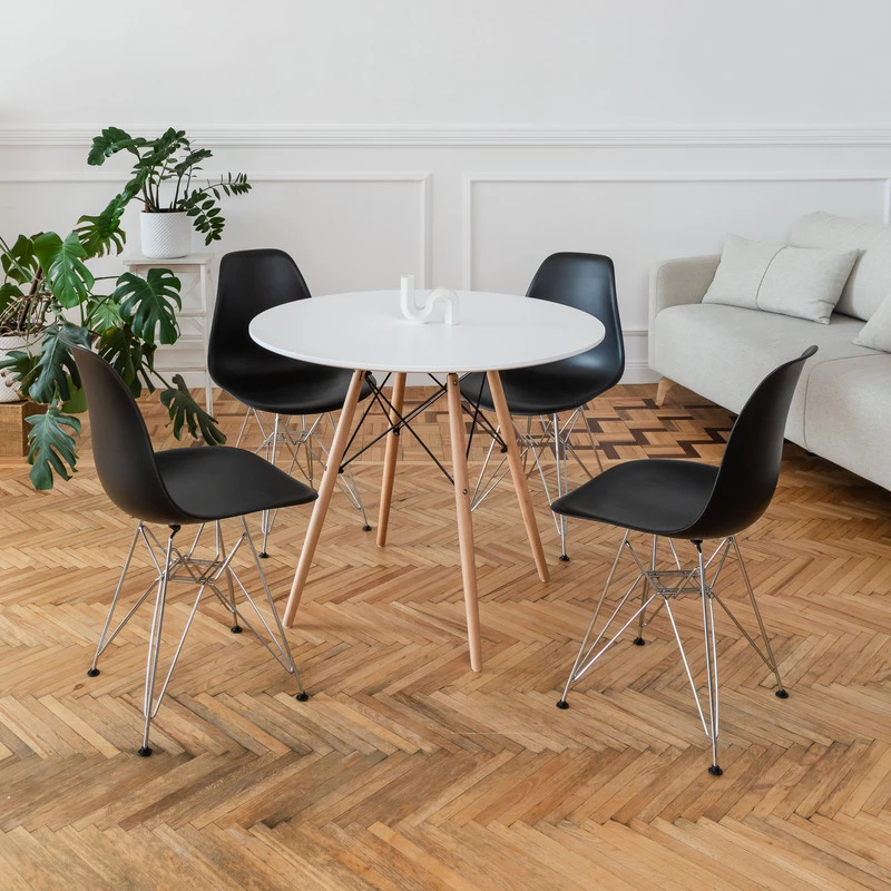 DERSTUHL Комплект стульев пластиковых 2 шт Chrom Eames (изображение №2)