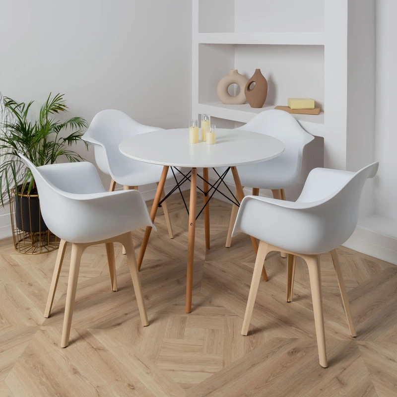 DERSTUHL Стул-кресло из пластика Plast Beige Eames (изображение №2)