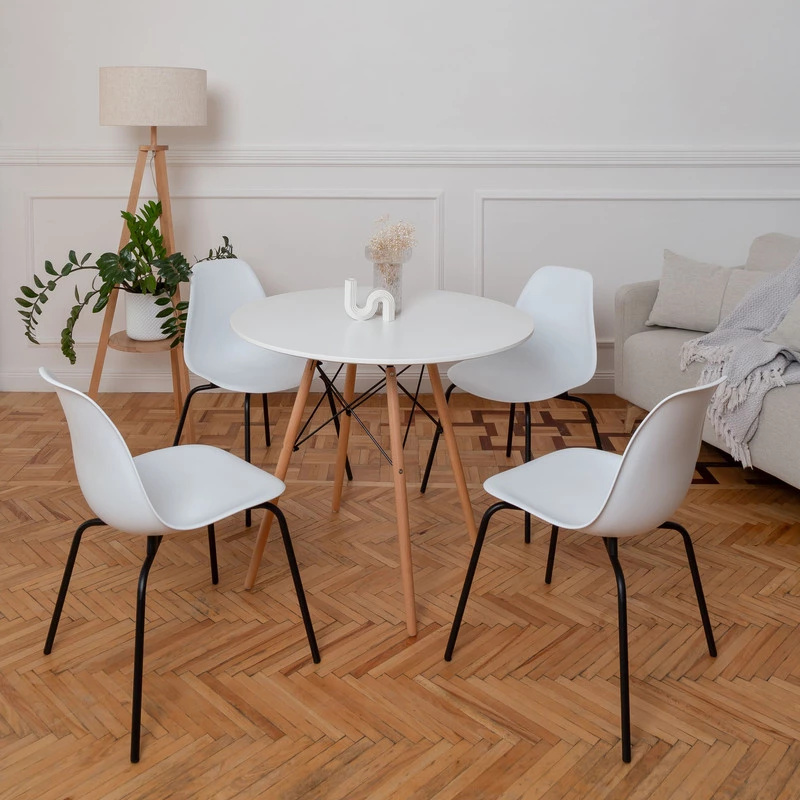DERSTUHL Комплект стульев пластиковых 4 шт Elegant Black Eames (изображение №2)