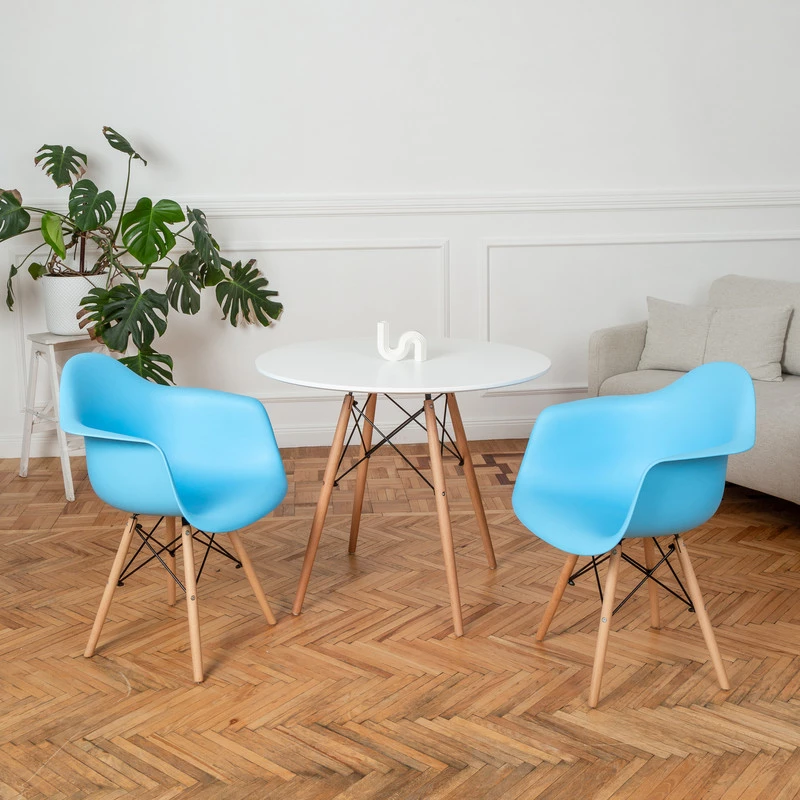 DERSTUHL Комплект стульев пластиковых 2 шт Wood Eames (изображение №2)