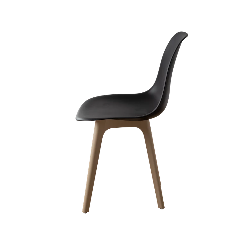 DERSTUHL Комплект стульев пластиковых 2 шт Plast Dark Beige Eames (изображение №4)