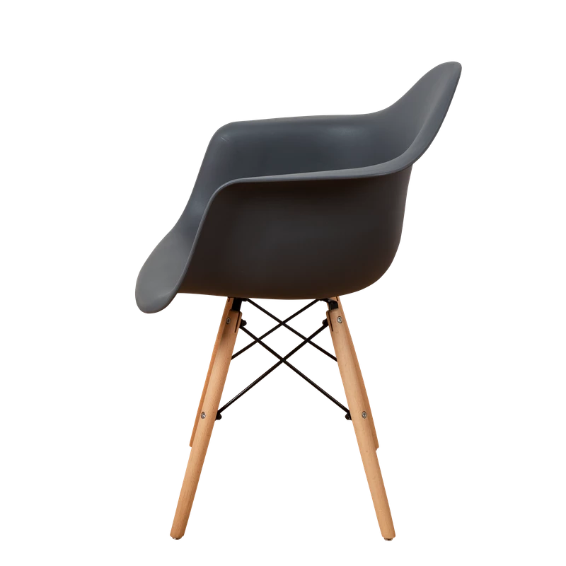 DERSTUHL Комплект стульев пластиковых 2 шт Wood Eames (изображение №5)