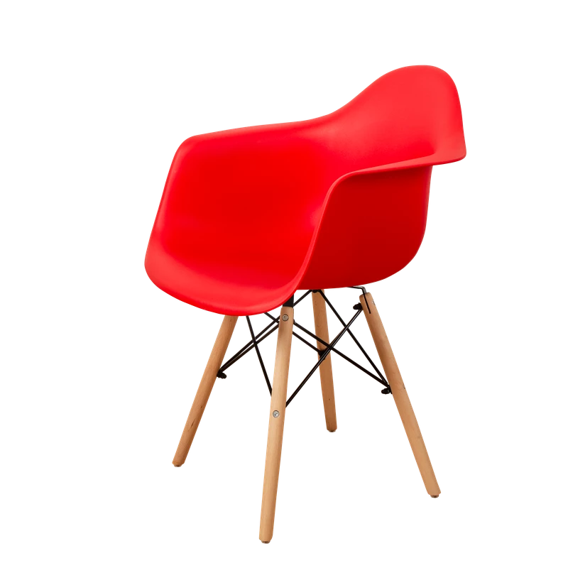 DERSTUHL Комплект стульев пластиковых 2 шт Wood Eames (изображение №1)