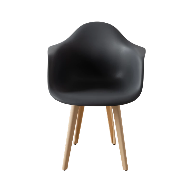 DERSTUHL Стул-кресло из пластика Plast Beige Eames (изображение №3)
