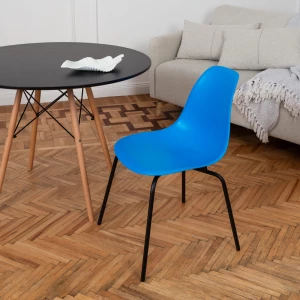 Второе фото. DERSTUHL Комплект стульев пластиковых 2 шт Elegant Black Eames