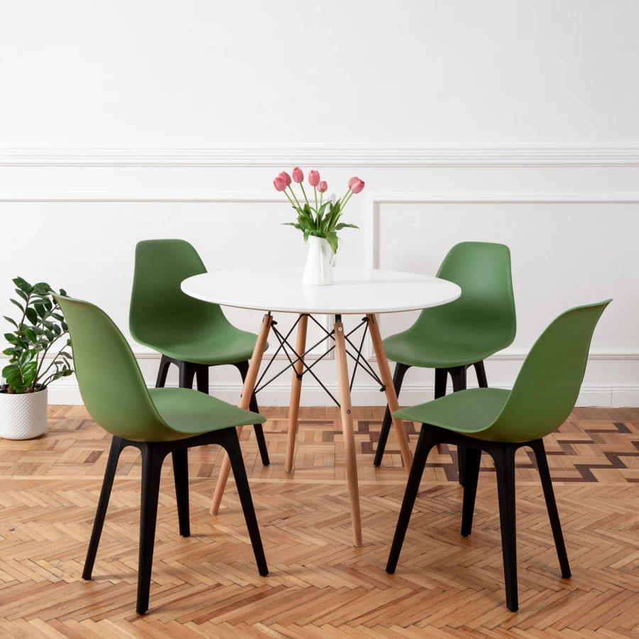 DERSTUHL Комплект стульев пластиковых 4 шт Plast Eames (изображение №2)