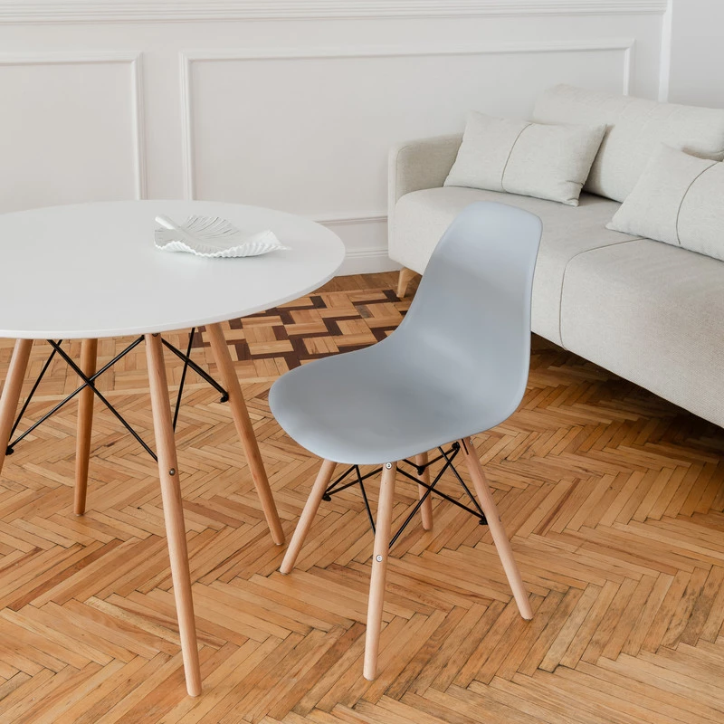 DERSTUHL Комплект стульев пластиковых 4 шт Wood Eames (изображение №6)