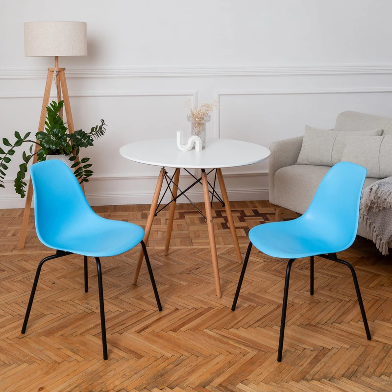 DERSTUHL Комплект стульев пластиковых 2 шт Elegant Black Eames (изображение №2)